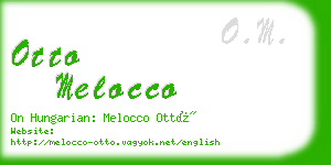 otto melocco business card